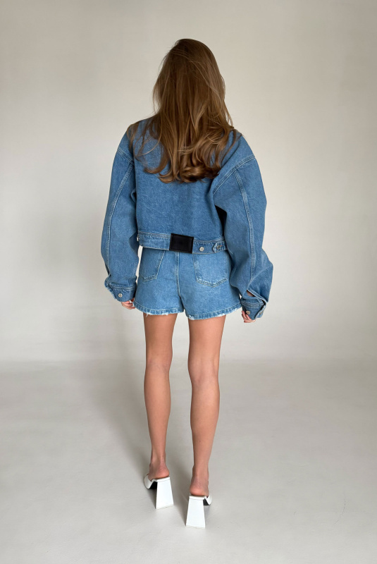 Шорты из денима LIGHT BLUE Шорты из денима LIGHT BLUE