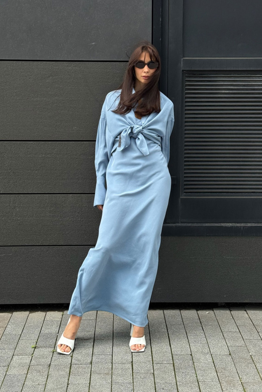 Платье из тенсела LIGHT BLUE Платье из тенсела LIGHT BLUE