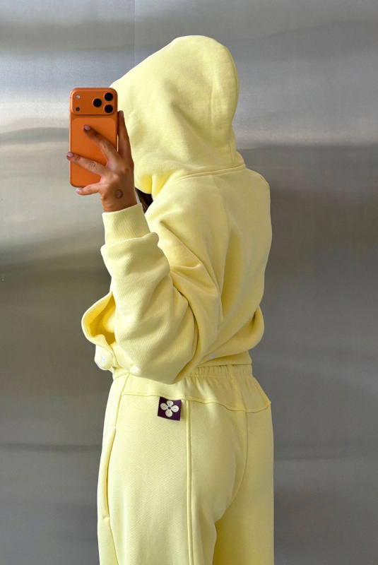 Худи на молнии укороченный