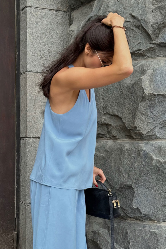Майка из тенсела LIGHT BLUE Майка из тенсела LIGHT BLUE