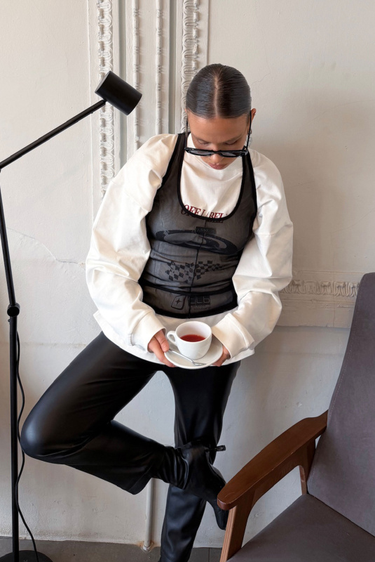 Майка из сетки  LABEL .B & TOUSSUN