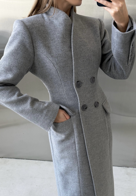 Пальто "Stephanie" серое