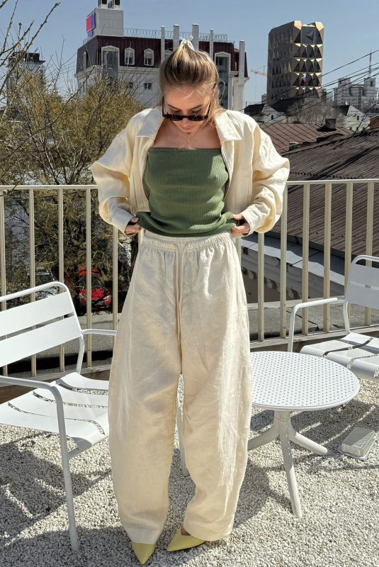 Топ-бандо вязаный LIGHT GREEN Топ-бандо вязаный LIGHT GREEN