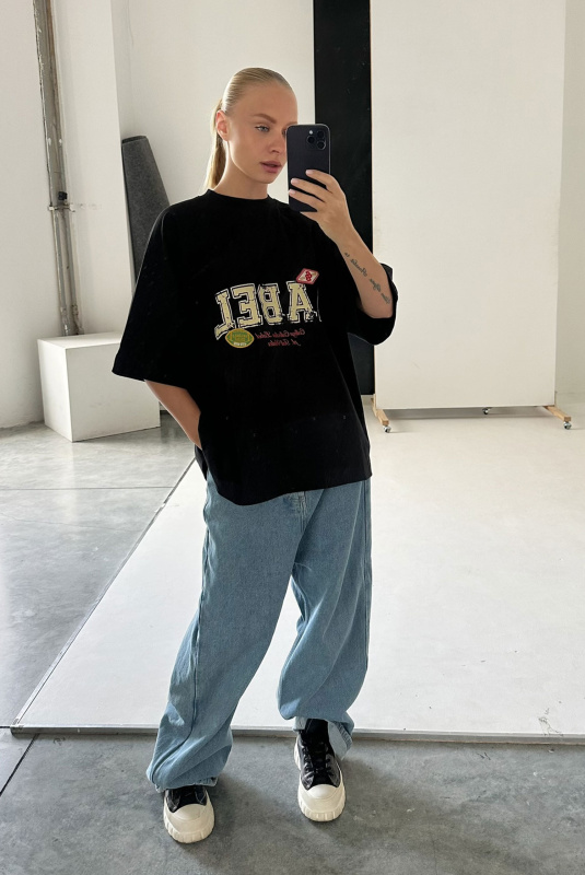 Футболка с рукавом реглан BLACK