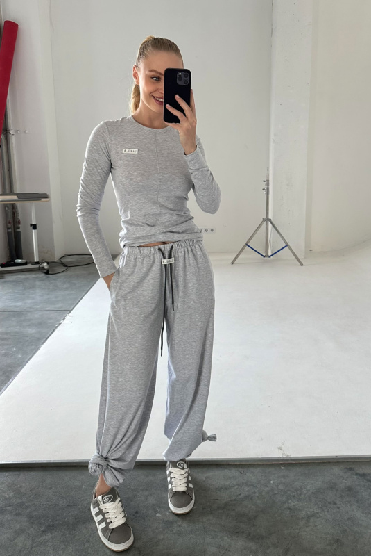 Лонгслив slim-fit GREY