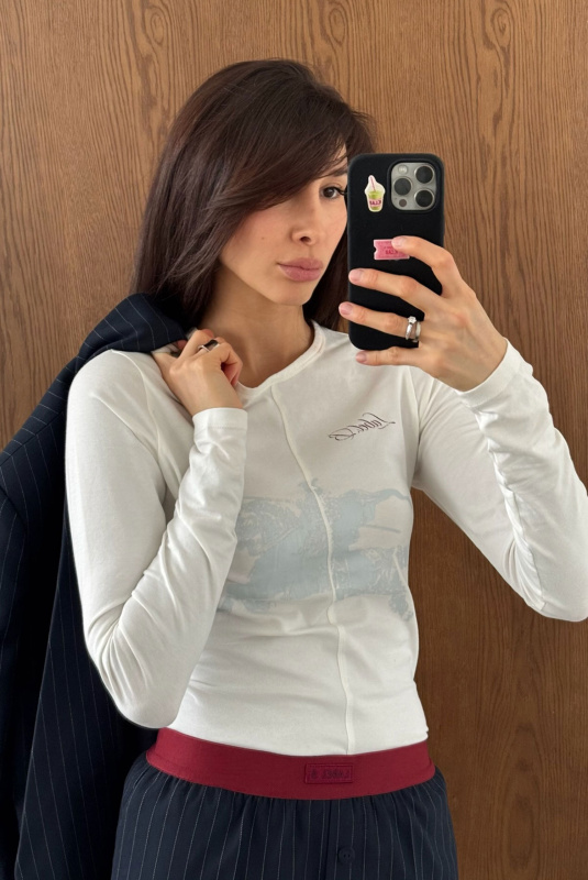 Лонгслив слим