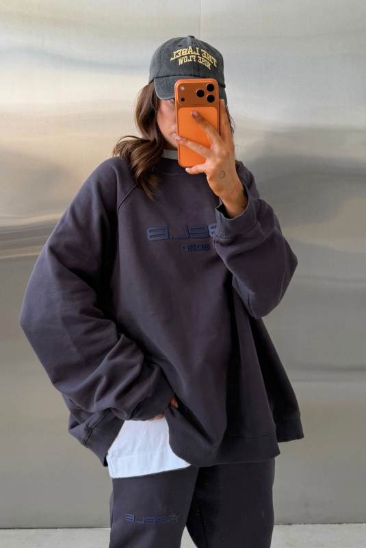 Свитшот овер фит (серый)