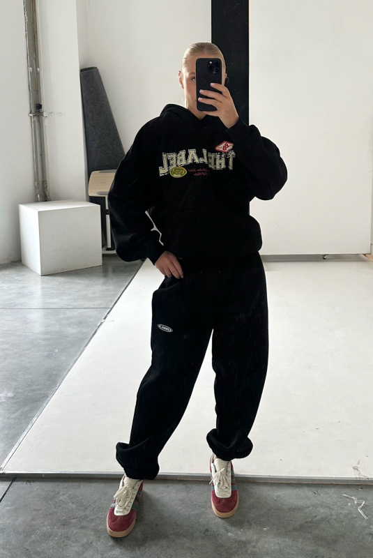 Джоггеры на узкой резинке Fleece BLACK