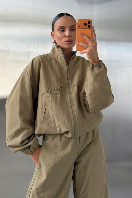 Куртка плащевая (хаки)