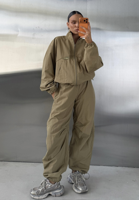 Куртка плащевая (хаки)