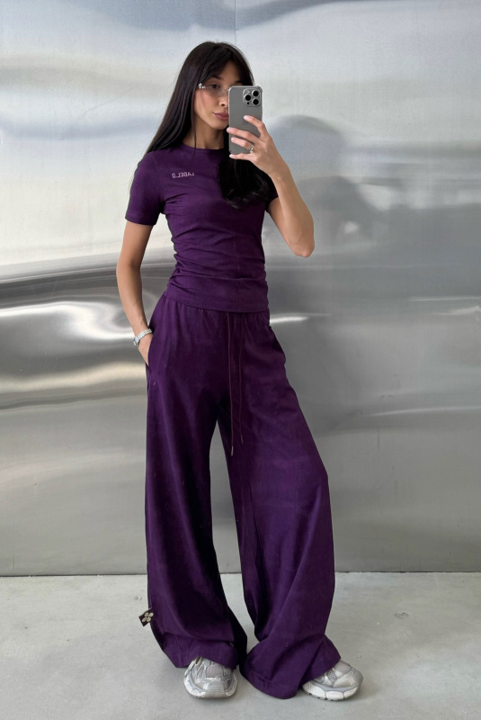 Футболка Слим-фит (фиолетовая)