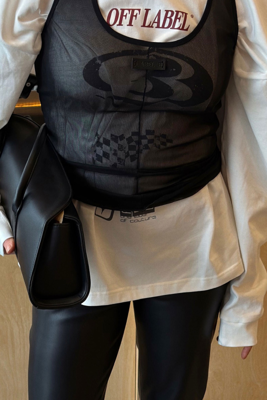 Майка из сетки  LABEL .B & TOUSSUN