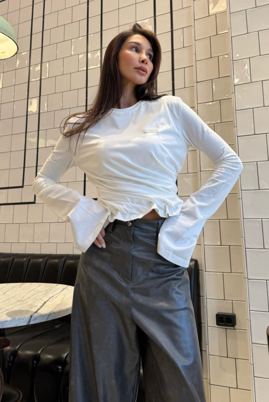 Лонгслив TWIST WHITE