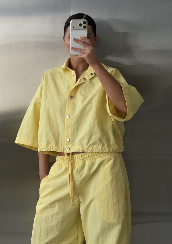 Рубашка плащевая на кулисе