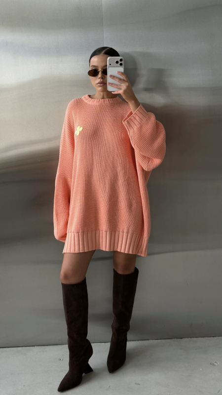 Джемпер обьемный вязаный