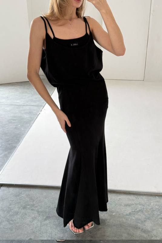 Платье на бретелях BLACK Платье на бретелях BLACK