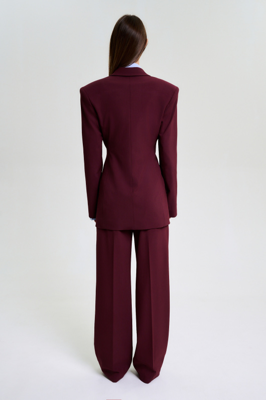 Жакет приталенный BURGUNDY