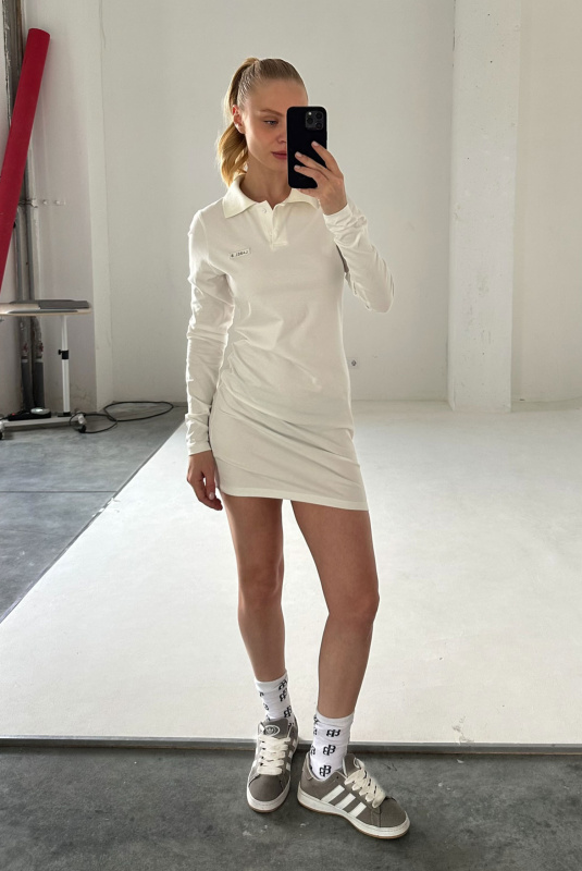 Платье поло WHITE