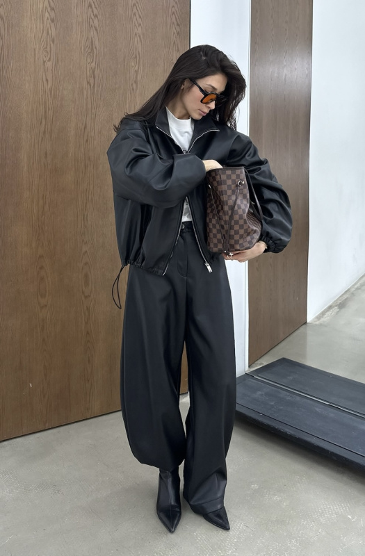 Куртка из экокожи BLACK