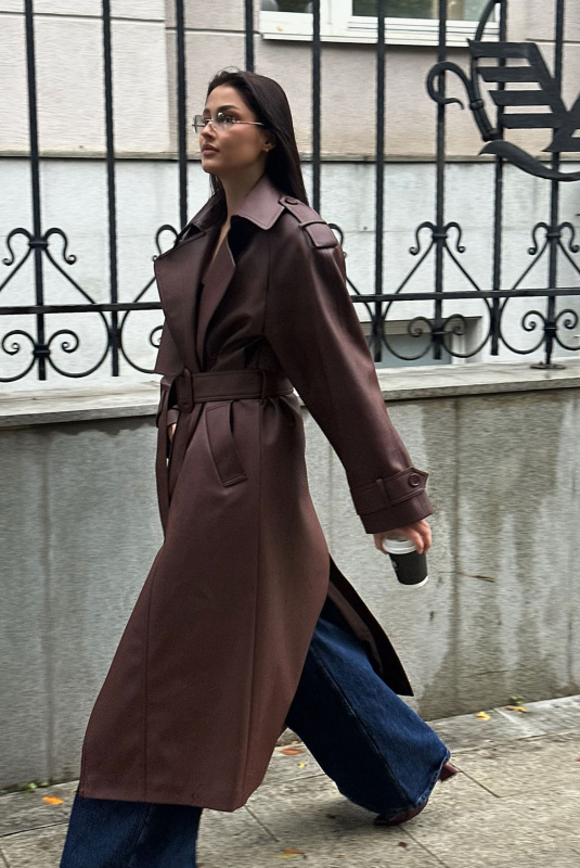 Тренч кожаный ULLA & LABEL .B