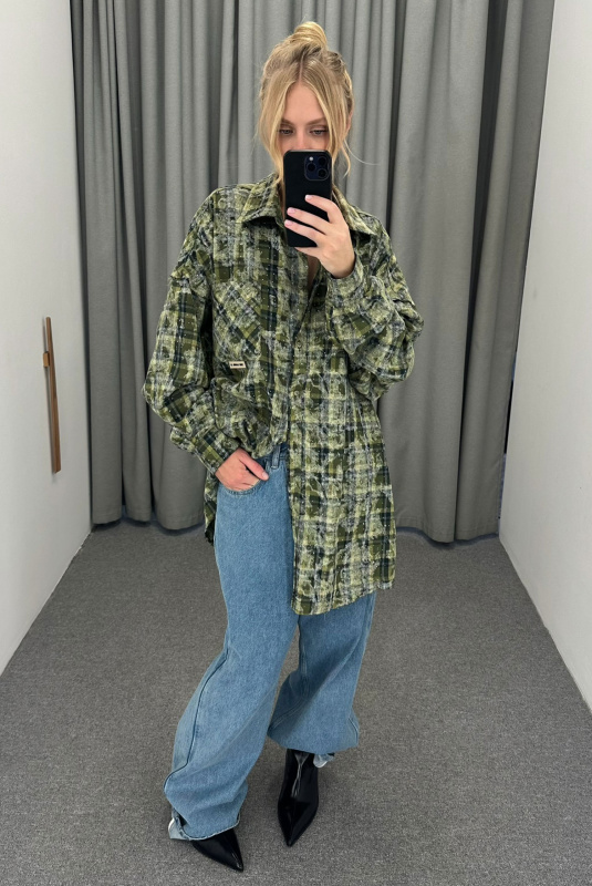 Рубашка FLAW DARK GREEN