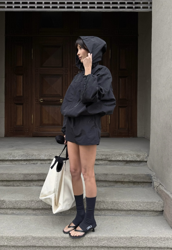 Юбка с шортами плащевая