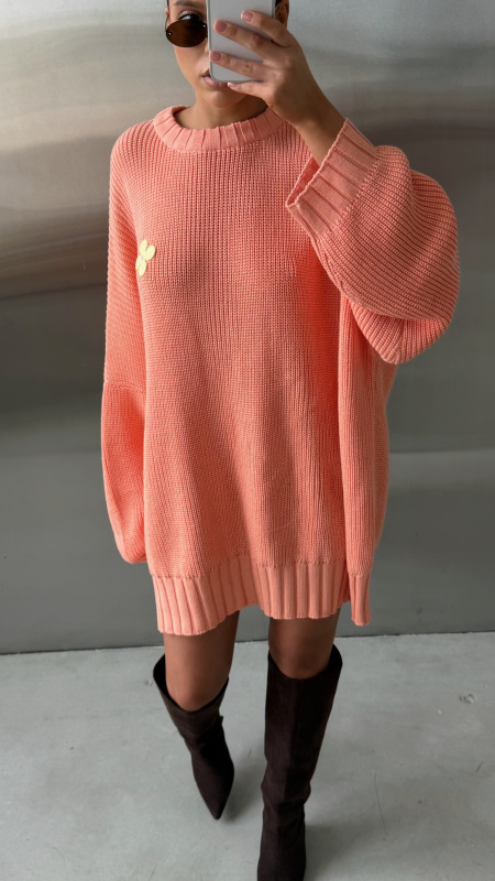 Джемпер обьемный вязаный