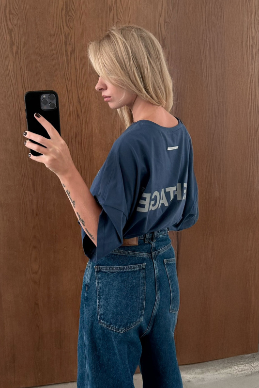 Футболка объемная HERITAGE BLUE