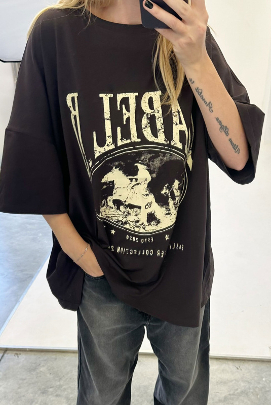 Футболка объемная BROWN