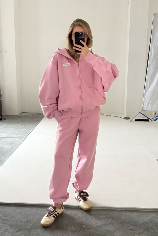 Худи на молнии LIGHT PINK