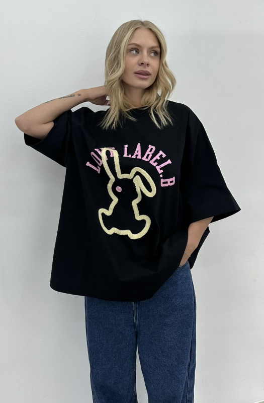 Футболка с рукавом реглан HVD BLACK