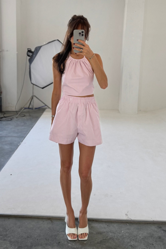 Шорты из хлопка LIGHT PINK