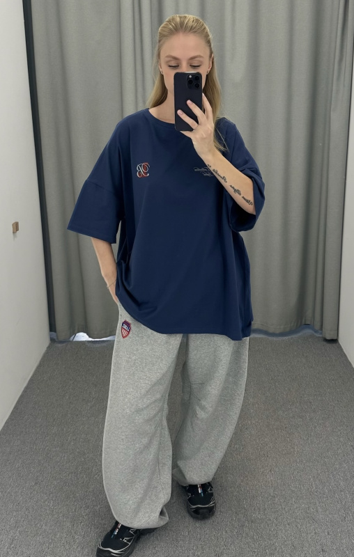 Футболка объемная HERITAGE BLUE