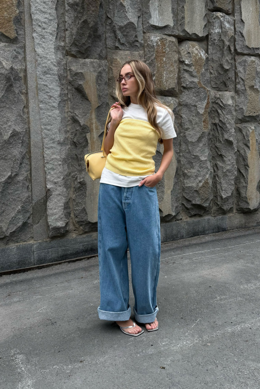 Топ-бандо вязаный LIGHT YELLOW Топ-бандо вязаный LIGHT YELLOW