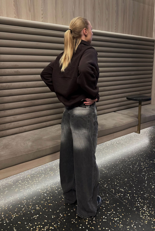 Джинсы на низкй посадке GREY