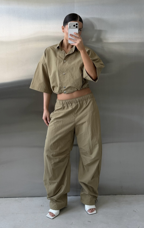 Рубашка плащевая на кулисе