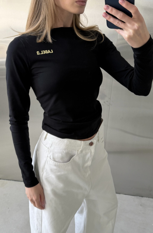 Лонгслив слим-фит