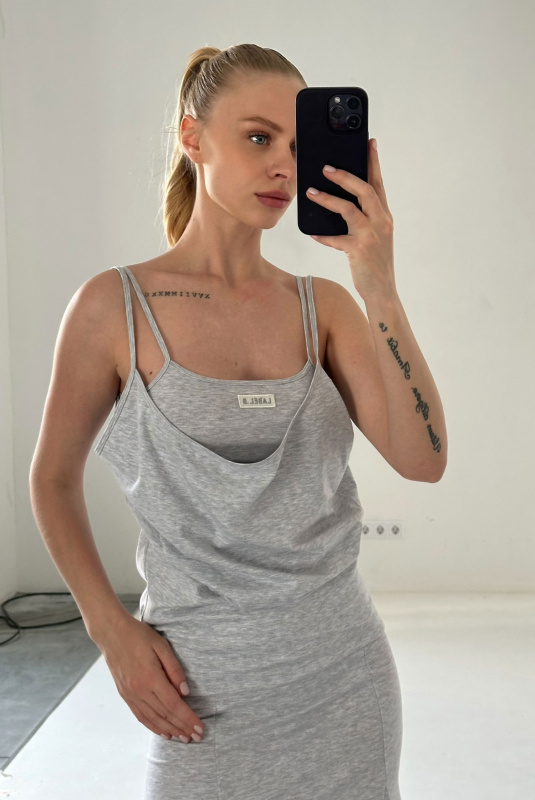 Платье на бретелях GREY Платье на бретелях GREY