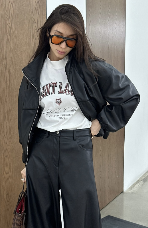 Куртка из экокожи BLACK