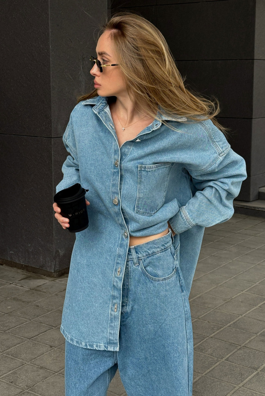 Джинсы на низкой посадке LIGHT BLUE