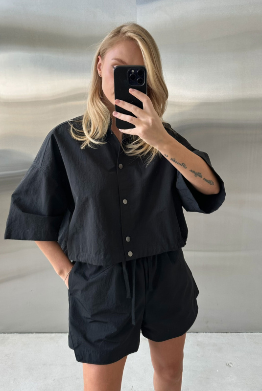 Рубашка плащевая на кулисе