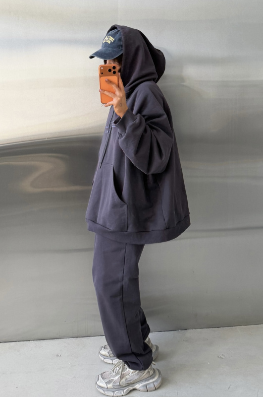 Худи овер-фит (серый)