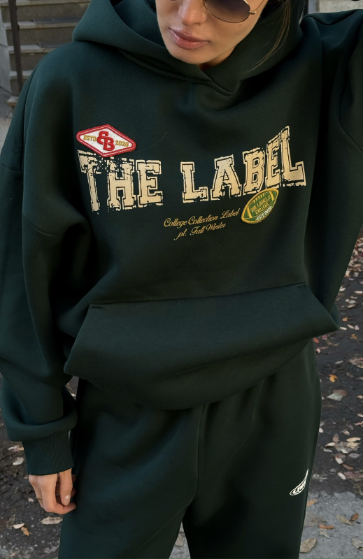 Худи с карманом Fleece DARK GREEN