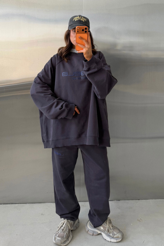 Свитшот овер фит (серый)