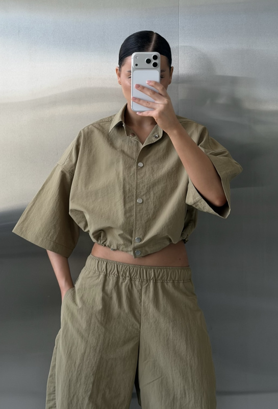 Рубашка плащевая на кулисе