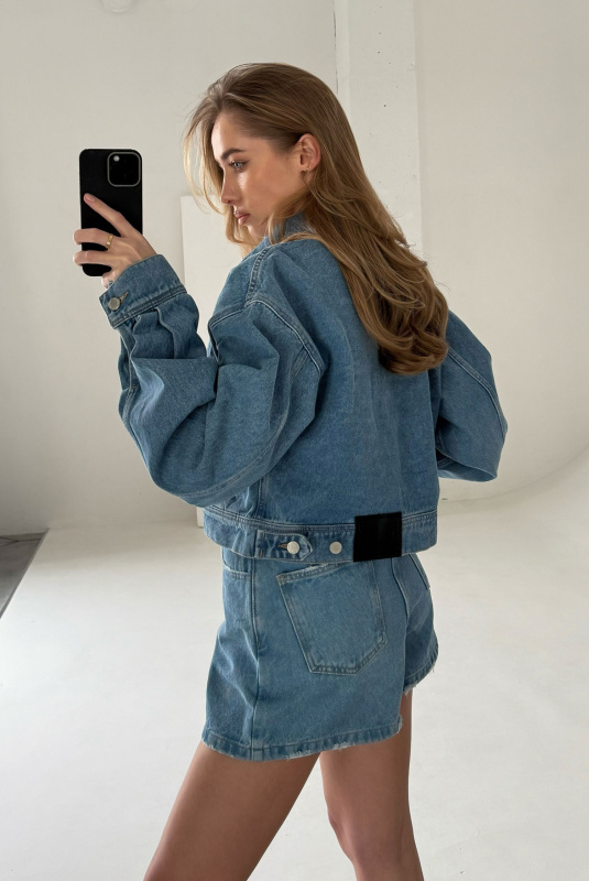 Шорты из денима LIGHT BLUE Шорты из денима LIGHT BLUE