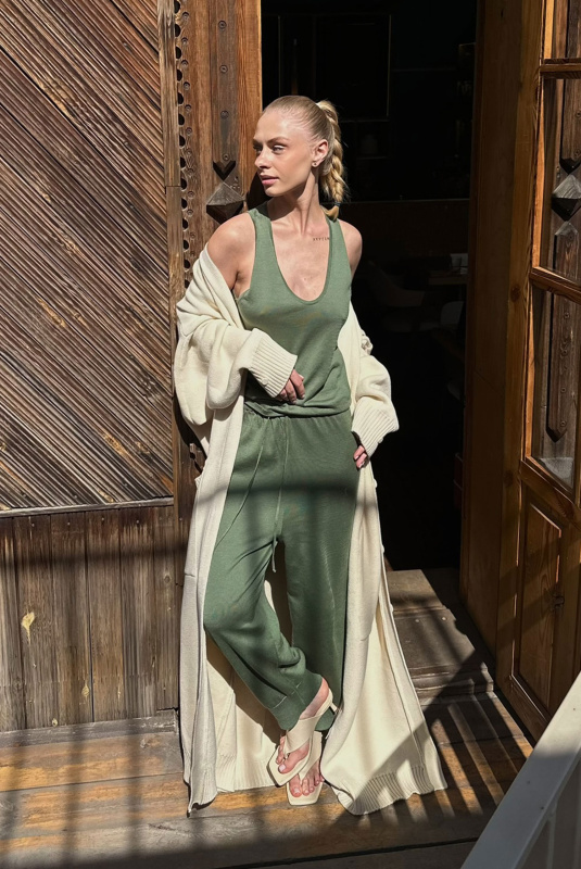 Майка вязаная LIGHT GREEN