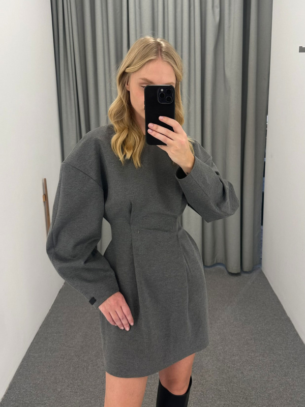 Платье с длинным рукавом GREY