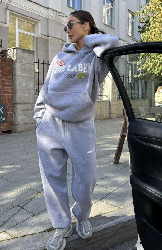 Худи с карманом Fleece GREY