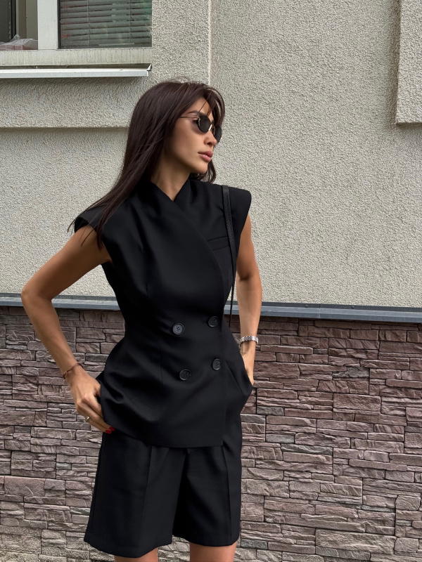 Жилет "Stephanie" Черный